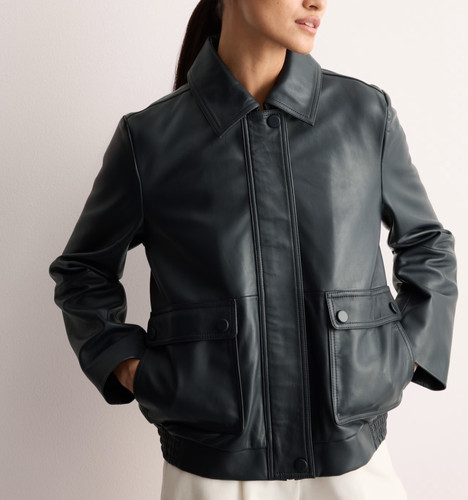 Veste cuir femme noir - veste,